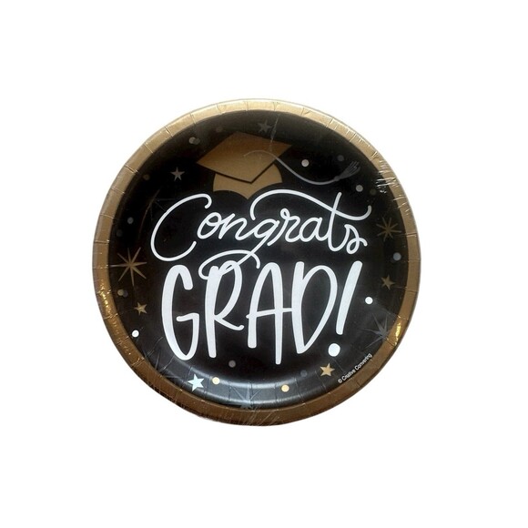 Congrats Grad Your Future Is  Bright Graduation Party Plates & Napkins 6 Packs - Picture 3 of 5